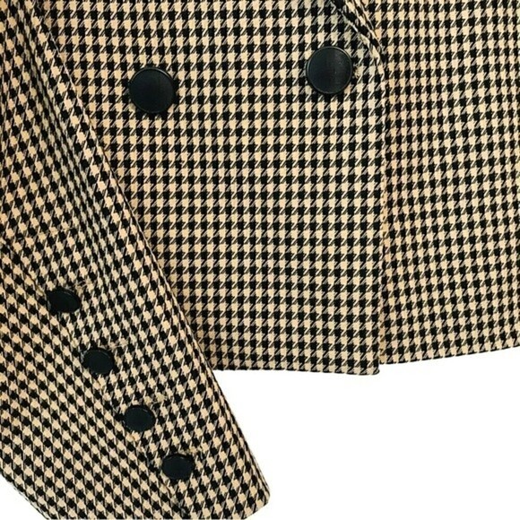 New! House of Harlow 1960 Houndstooth Notch Collar Blazer - Picture 10 of 13